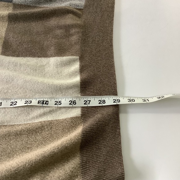 Dockers Mens Sweater XLT Knit Pullover Geometric Brown Color Block Dad Grandpa - Picture 8 of 10